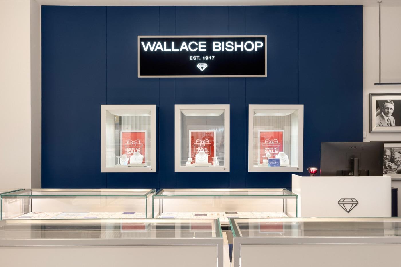 Wallace Bishop store fitout at Eastland, Melbourne