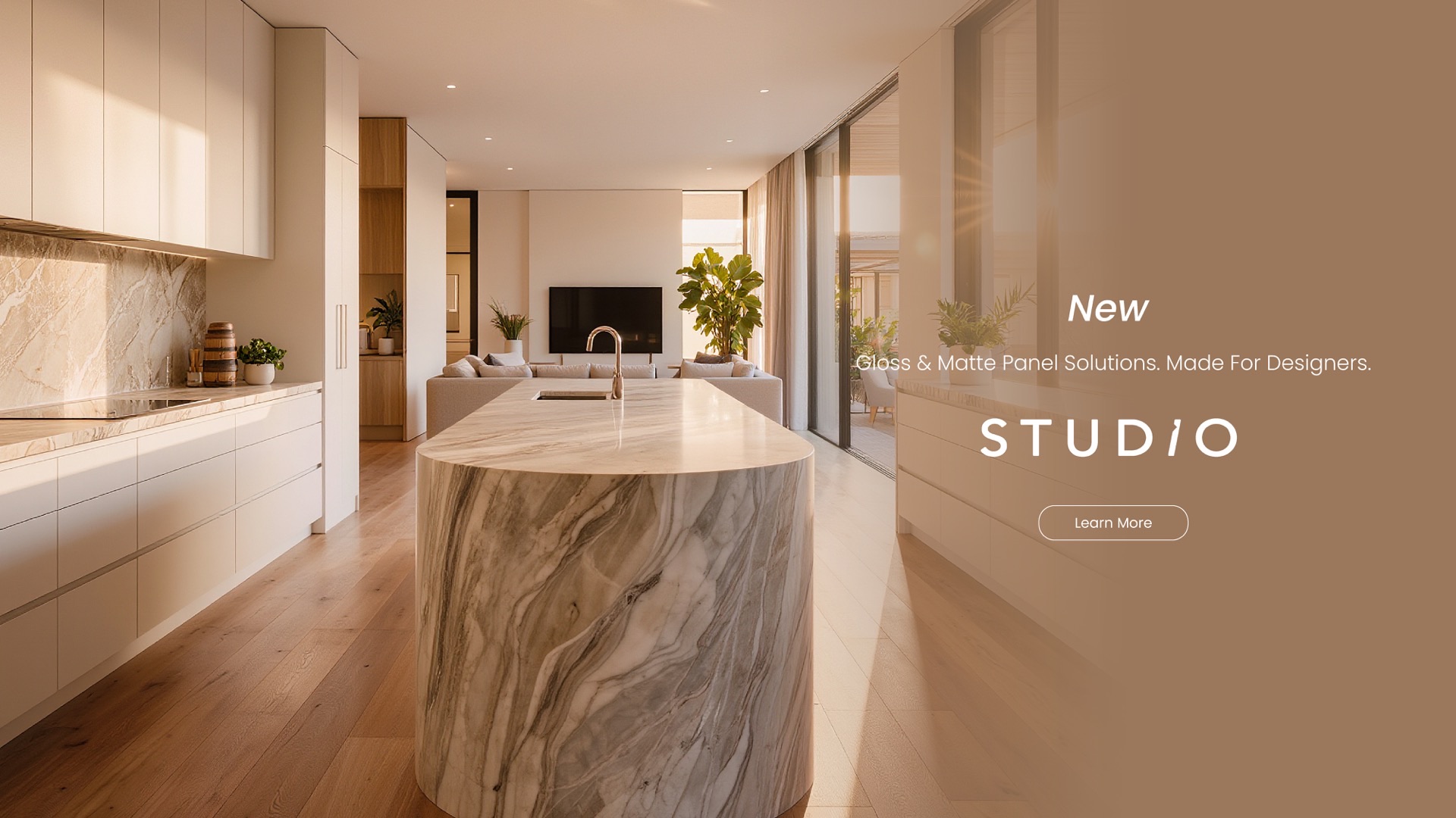 New. Gloss and matte panel solutions, made for designers. Studio.