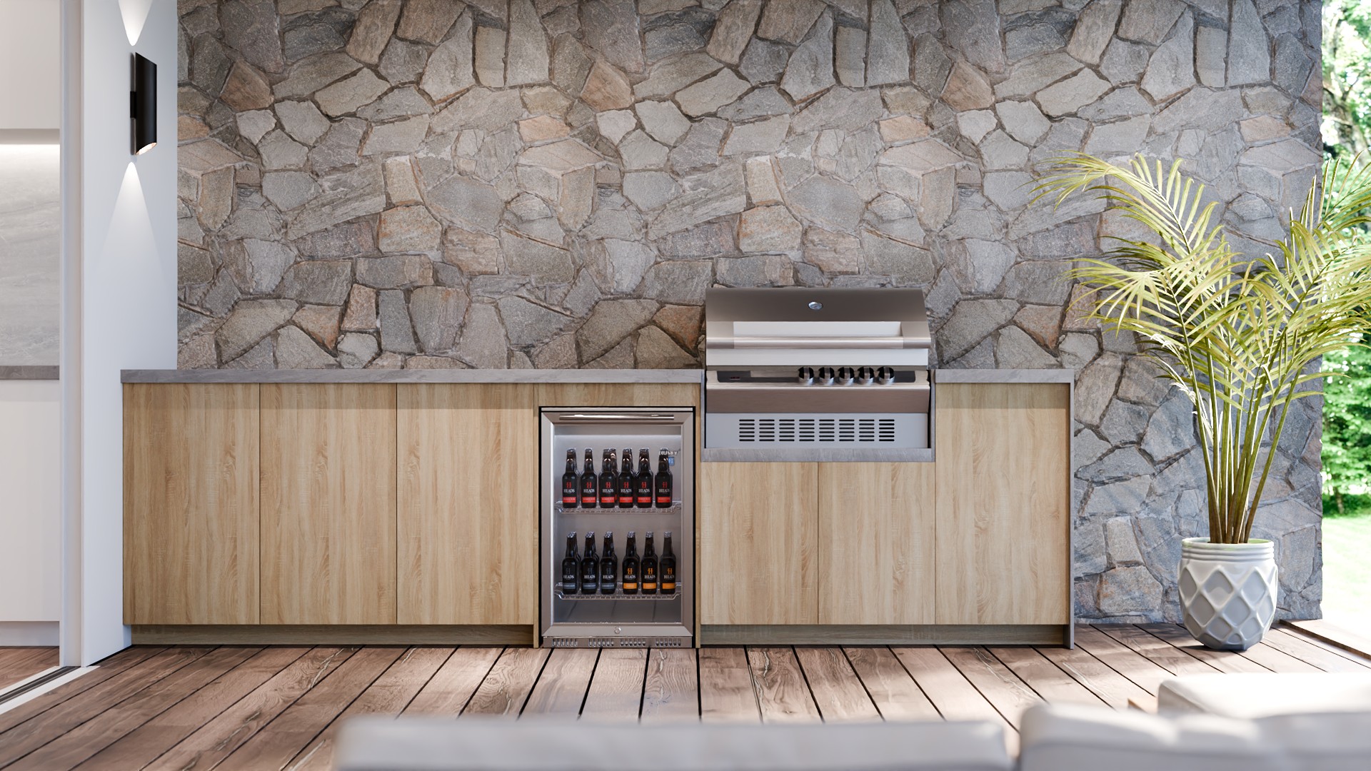 Blonde Oak — render