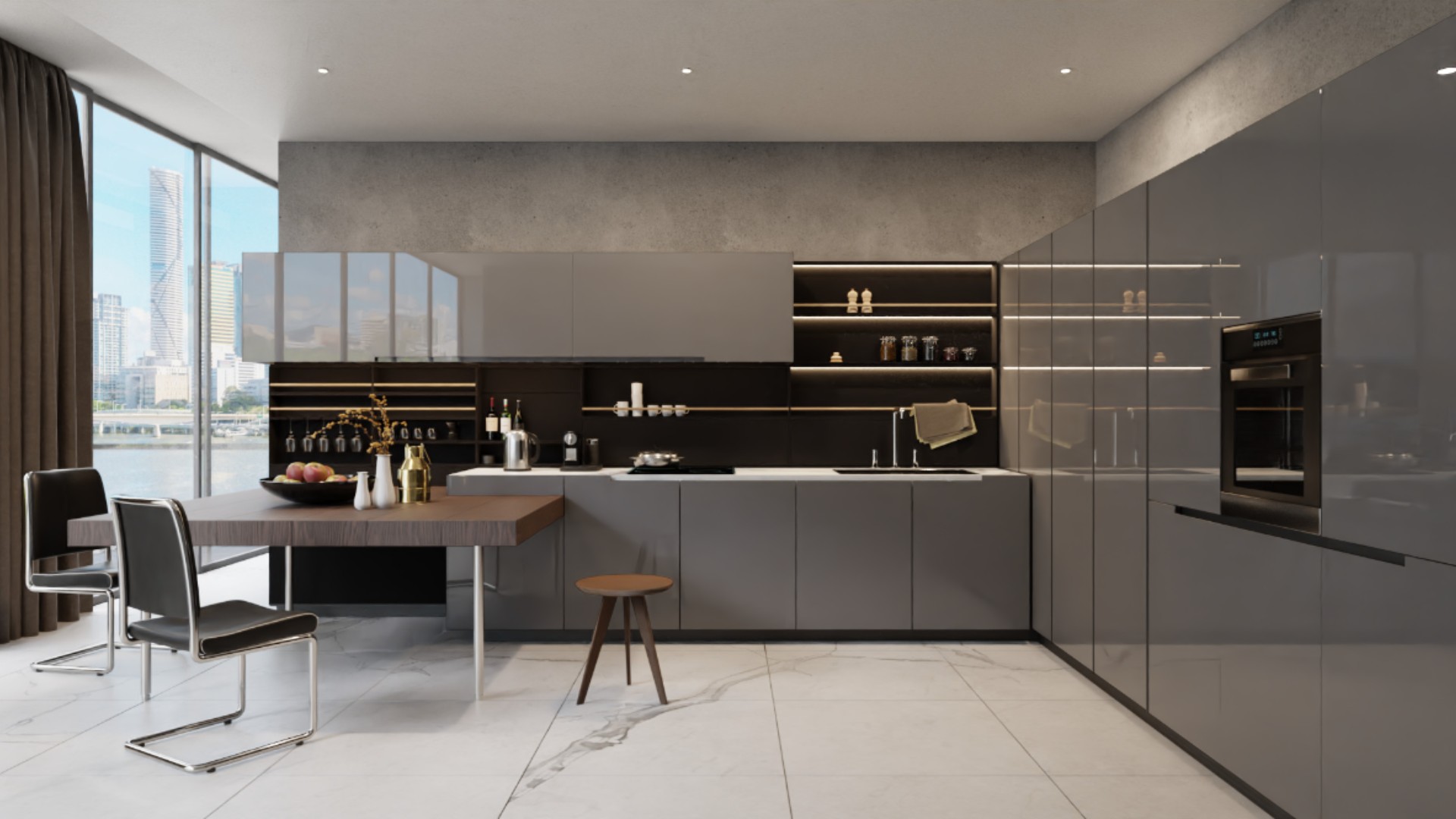 Slate TruGloss â€” kitchen cabinetry
